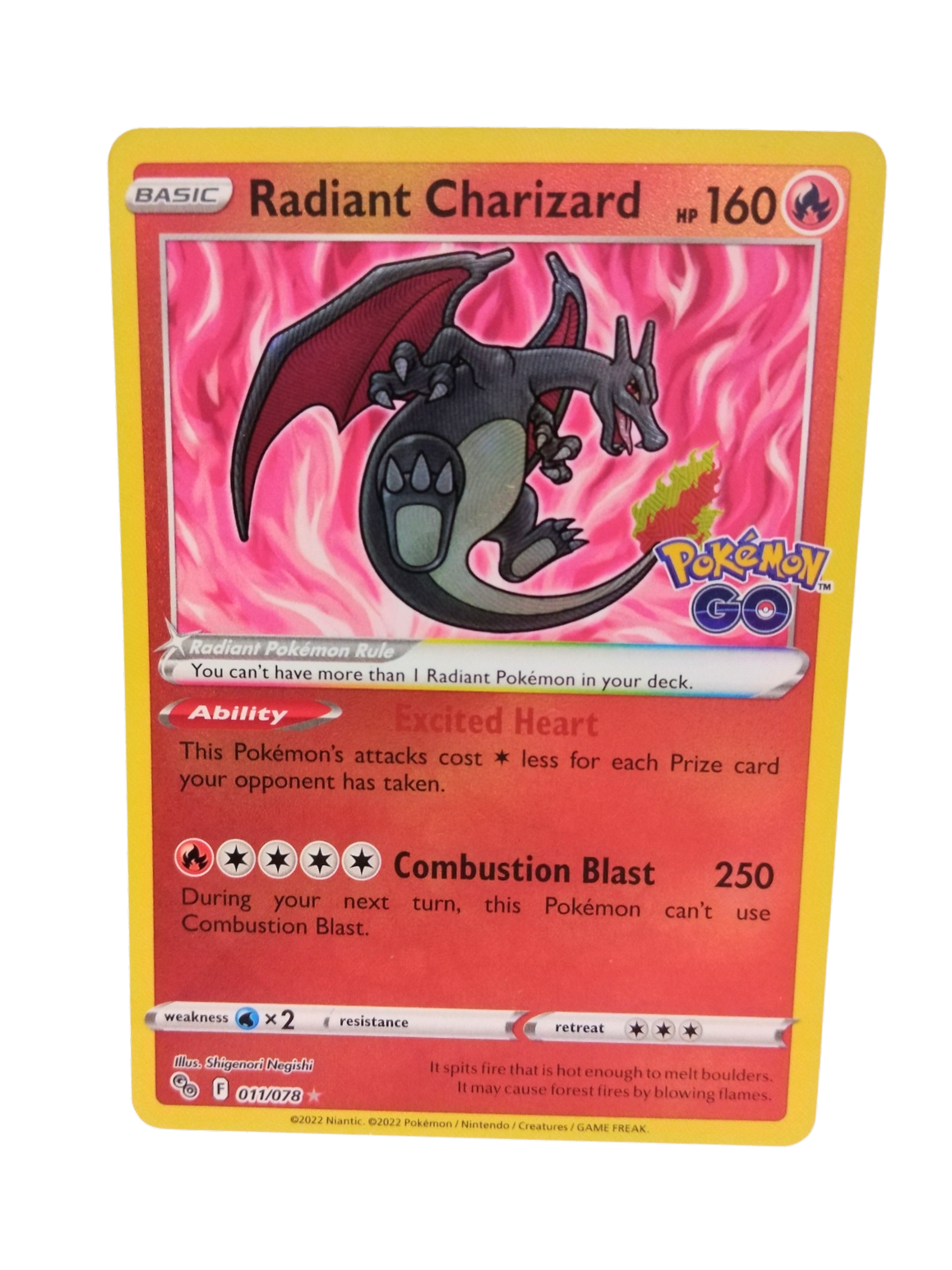 Pokemon Radiant Charizard 011/078
