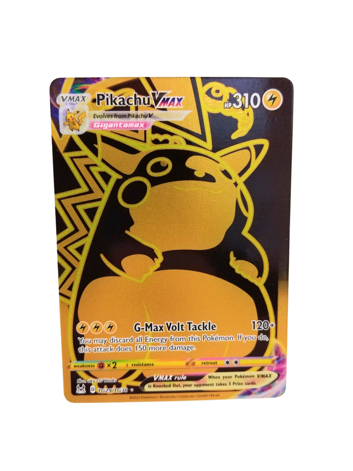 pokemon gold card pikachu vmax Pokemon Pikachu Vmax TG29/TG30 – Unified Cards