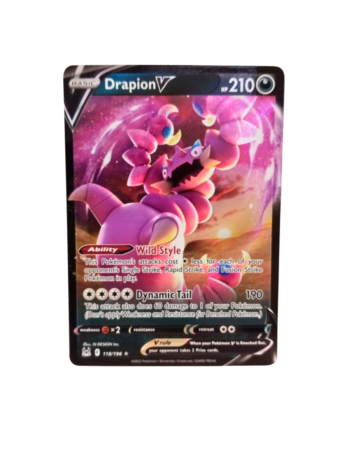 Pokemon Drapion V 118/196 Unified Cards Pokemon Drapion V 118/196 Unified Cards