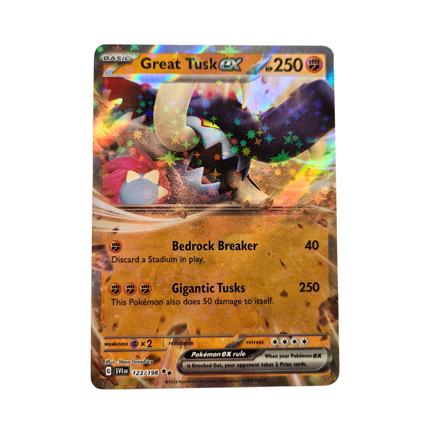 Pokemon Great Tusk EX 123/198
