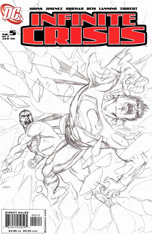 DC Superman Infinite Crisis #5 (Sketch Cover) Comic