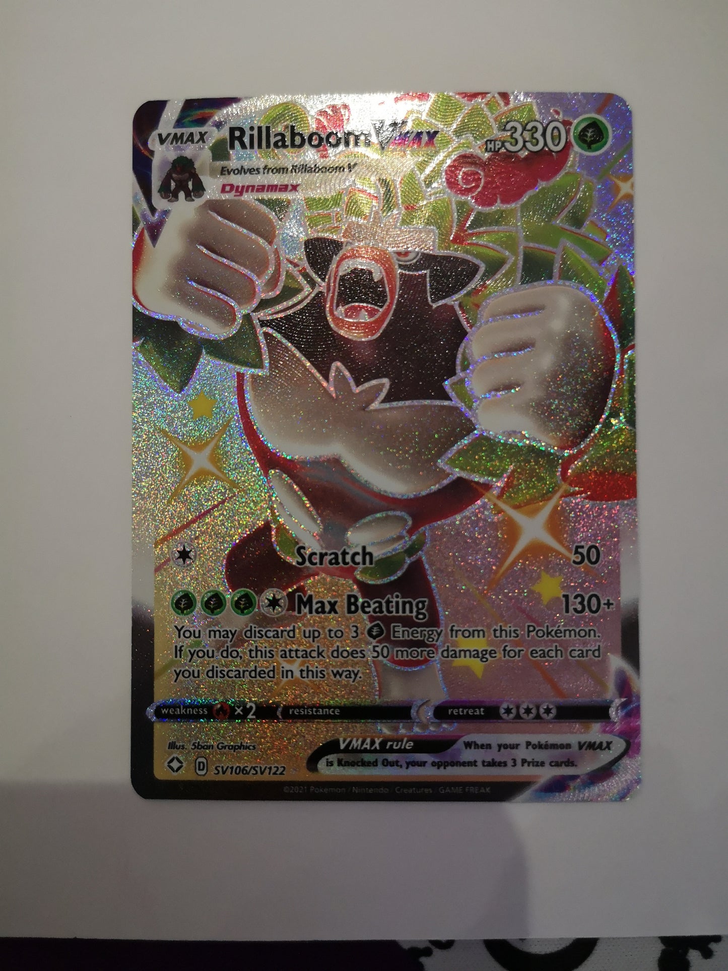 Pokemon Rillaboom VMAX SV106/SV122