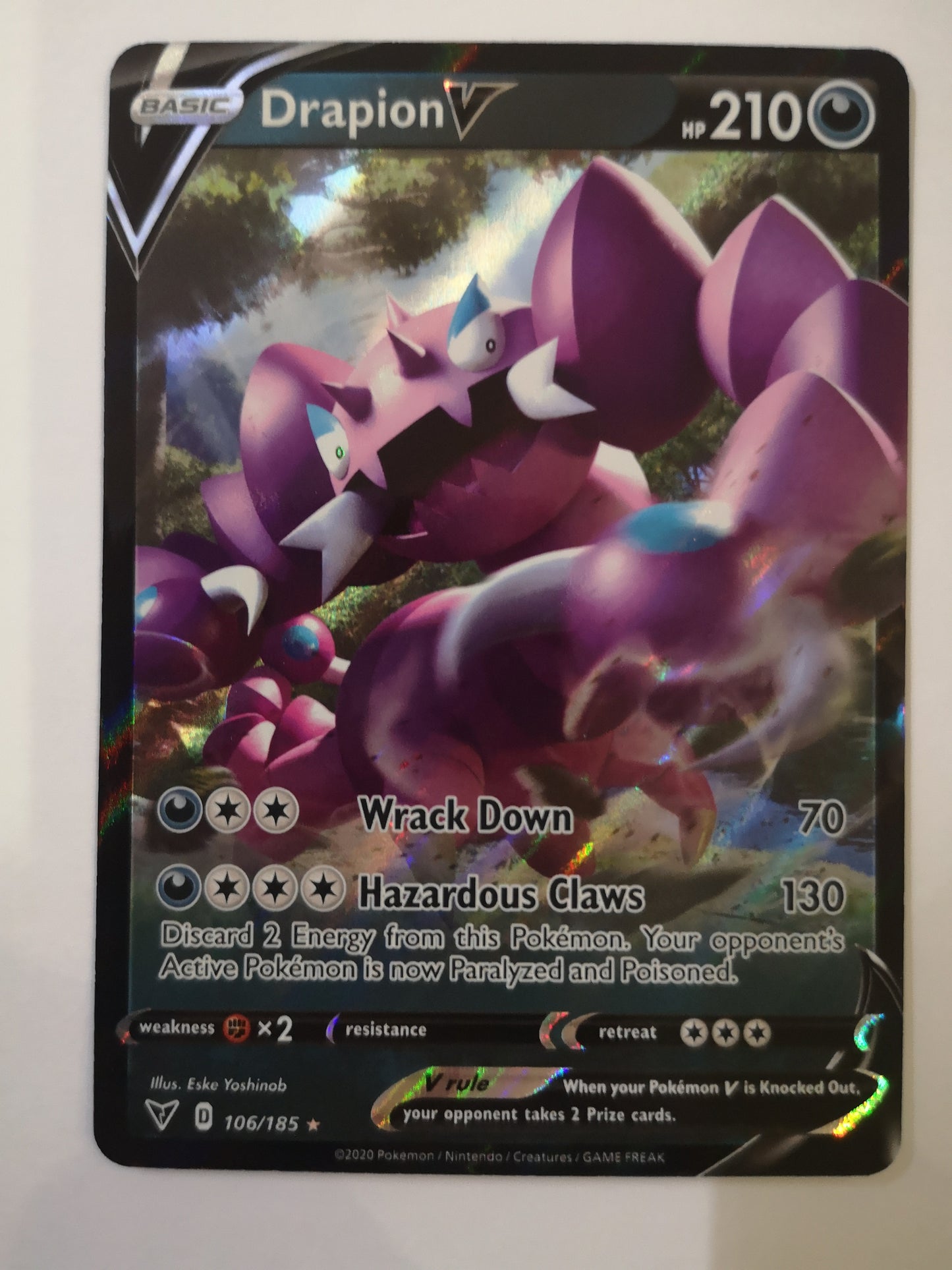 Pokemon Drapion V 106/185