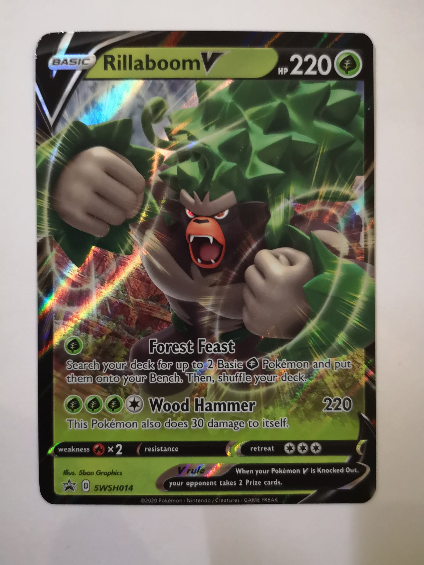 Pokemon Rillaboom V SWSH014