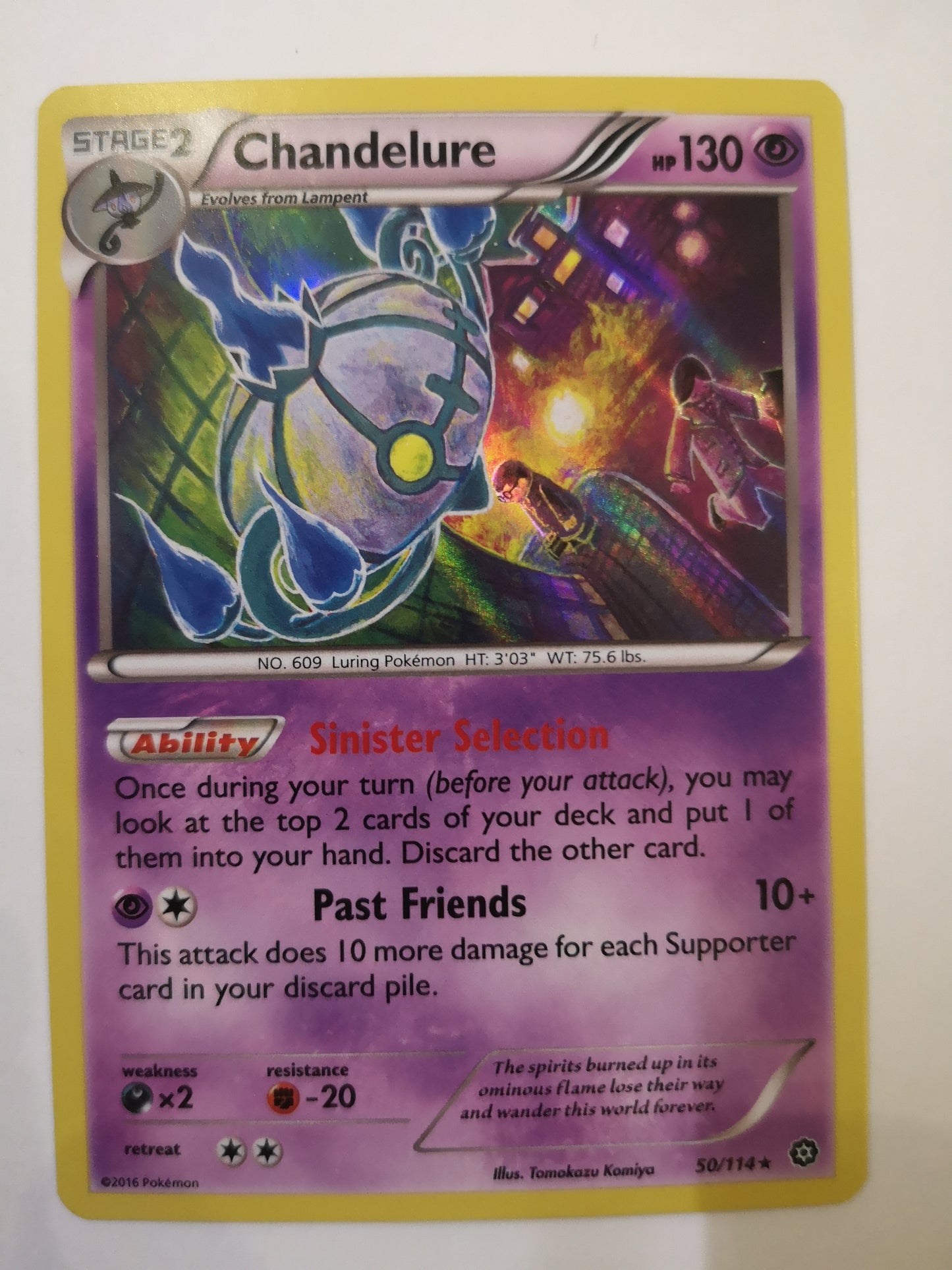 Pokemon Chandelure Holo 50/114