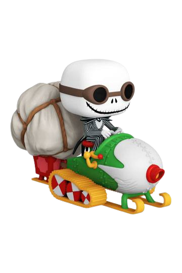 Nightmare before Christmas POP! Rides Vinyl Figure Jack w/Goggles & Snowmobile 18 cm