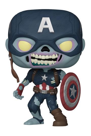 Marvel What If...? POP! TV Vinyl Figure Zombie Captain America 9 cm