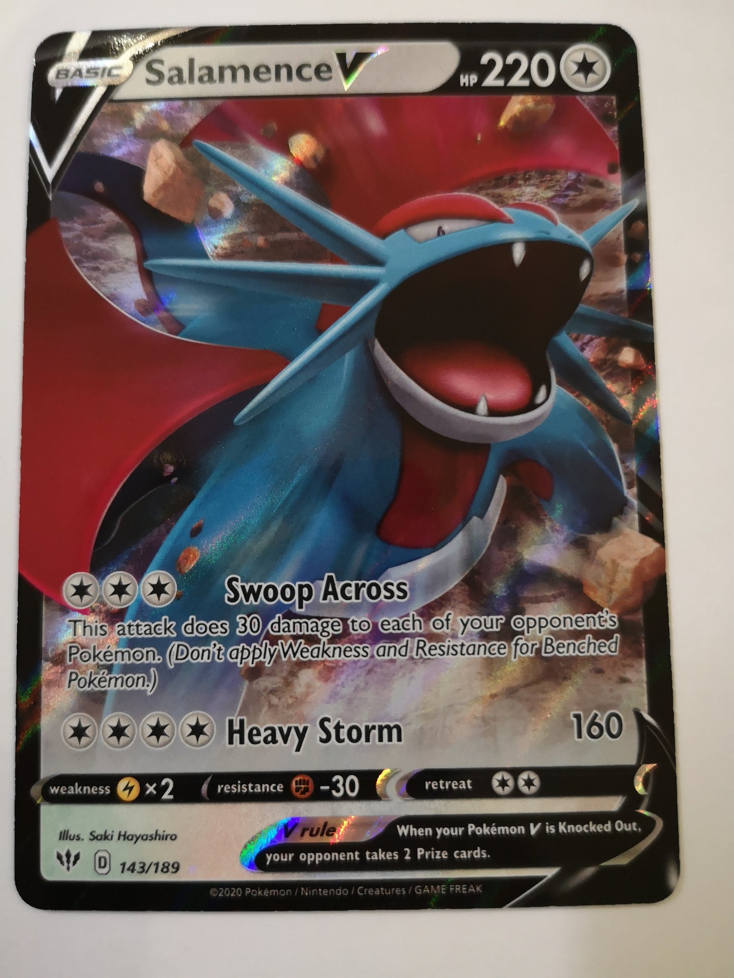 Pokemon Salamence V 143/189
