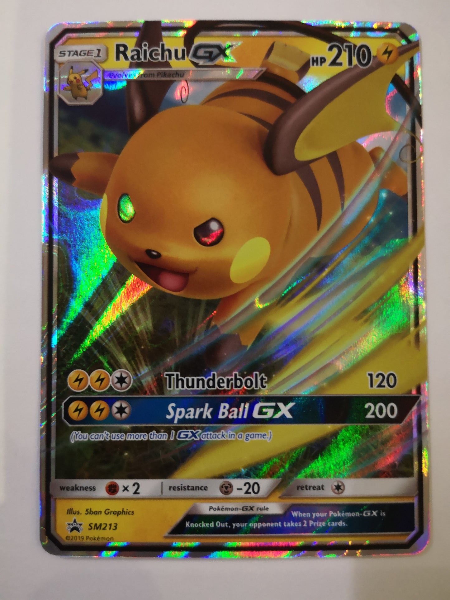 Pokemon Raichu GX SM213
