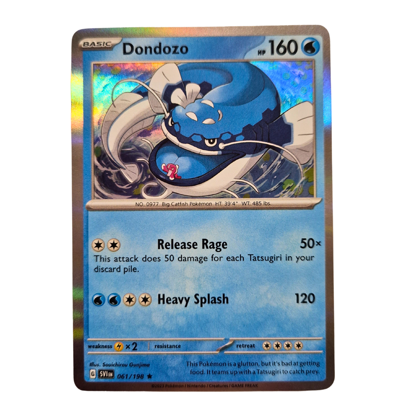 Pokemon Dondozo Holo 061/198