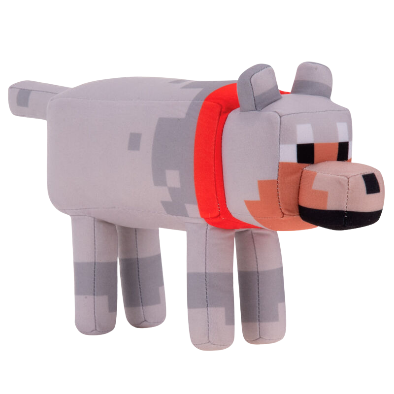 Minecraft Tamed Wolf plush toy 29cm