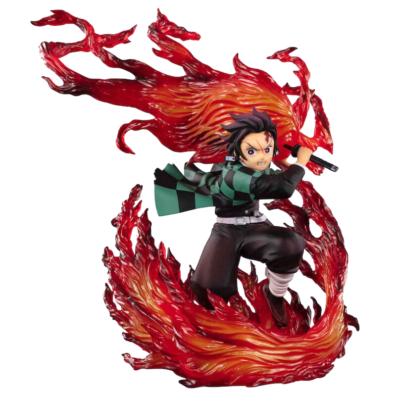Demon Slayer Kimetsu No Yaiba Tanjiro Kamado Hinomaki Kagura figure 9cm