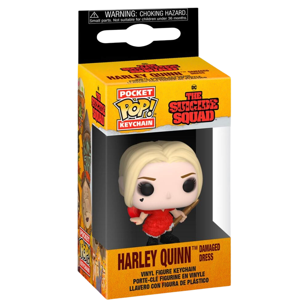 Pocket POP Keychain DC The Suicide Squad Harley Quinn Damaged Dress