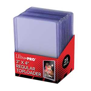Ultra Pro 3x4 inch Regular Toploader 25 pack