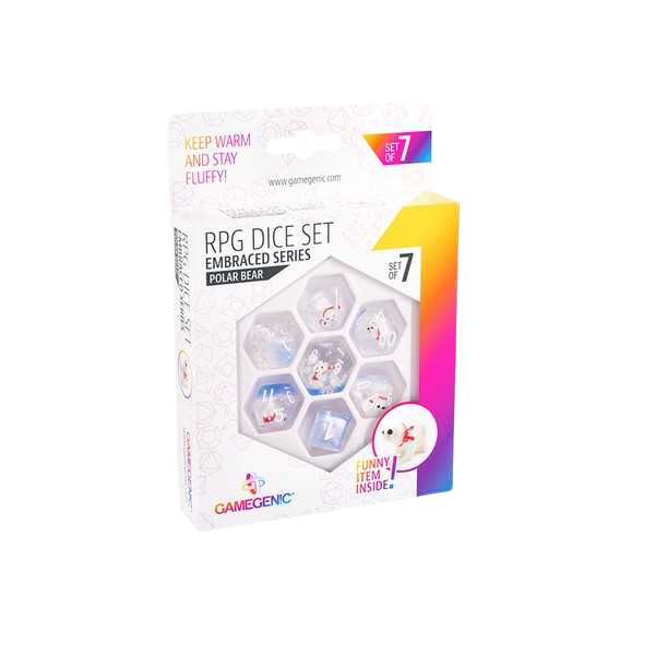 Gamegenic Embraced Series - Polar Bear - RPG Dice Set (7pcs)