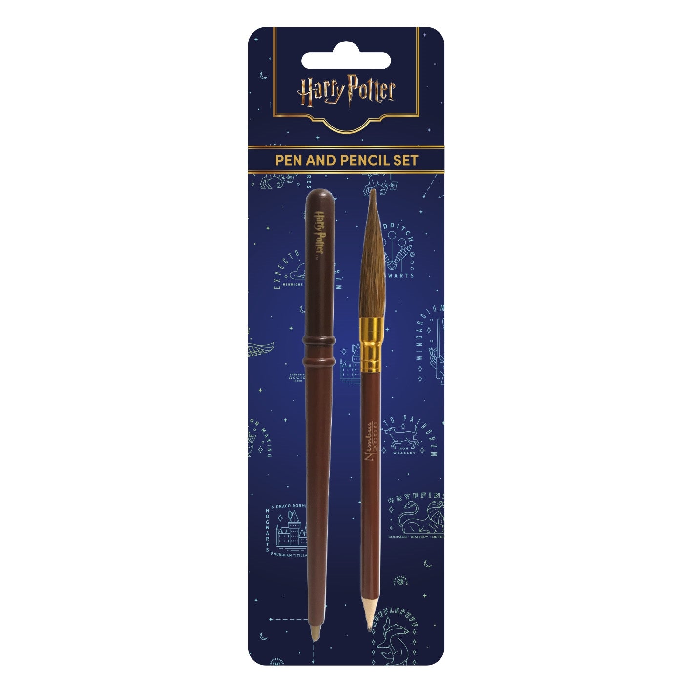 HARRY POTTER (WAND QUIDDITCH BROOM) PEN & PENCIL SET