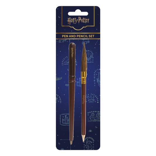 HARRY POTTER (WAND QUIDDITCH BROOM) PEN & PENCIL SET