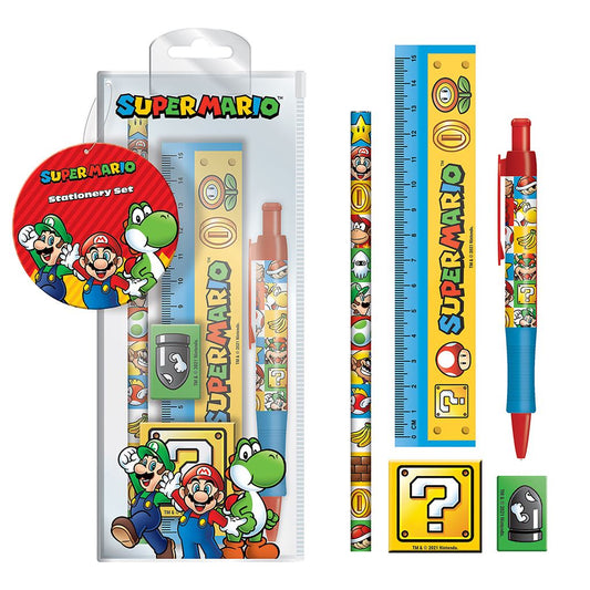 SUPER MARIO (CORE) 5PC STATIONERY SET