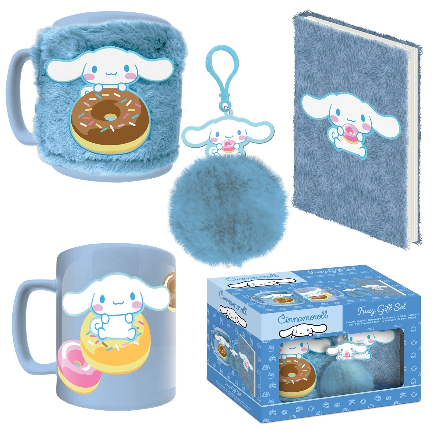 CINNAMOROLL (DONUT HEAVEN) FUZZY GIFT SET