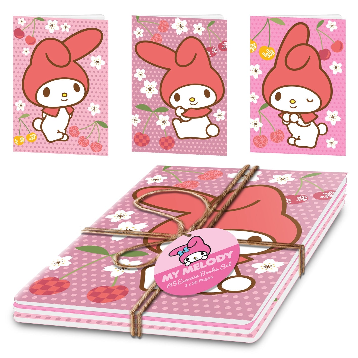 MY MELODY (CHERRY BLOSSOM) 3PK EXERCISE BOOKS
