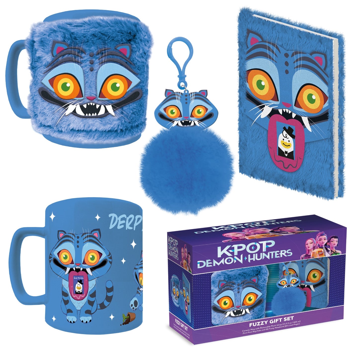 K-POP DEMON HUNTERS (DERPY) FUZZY GIFT SET