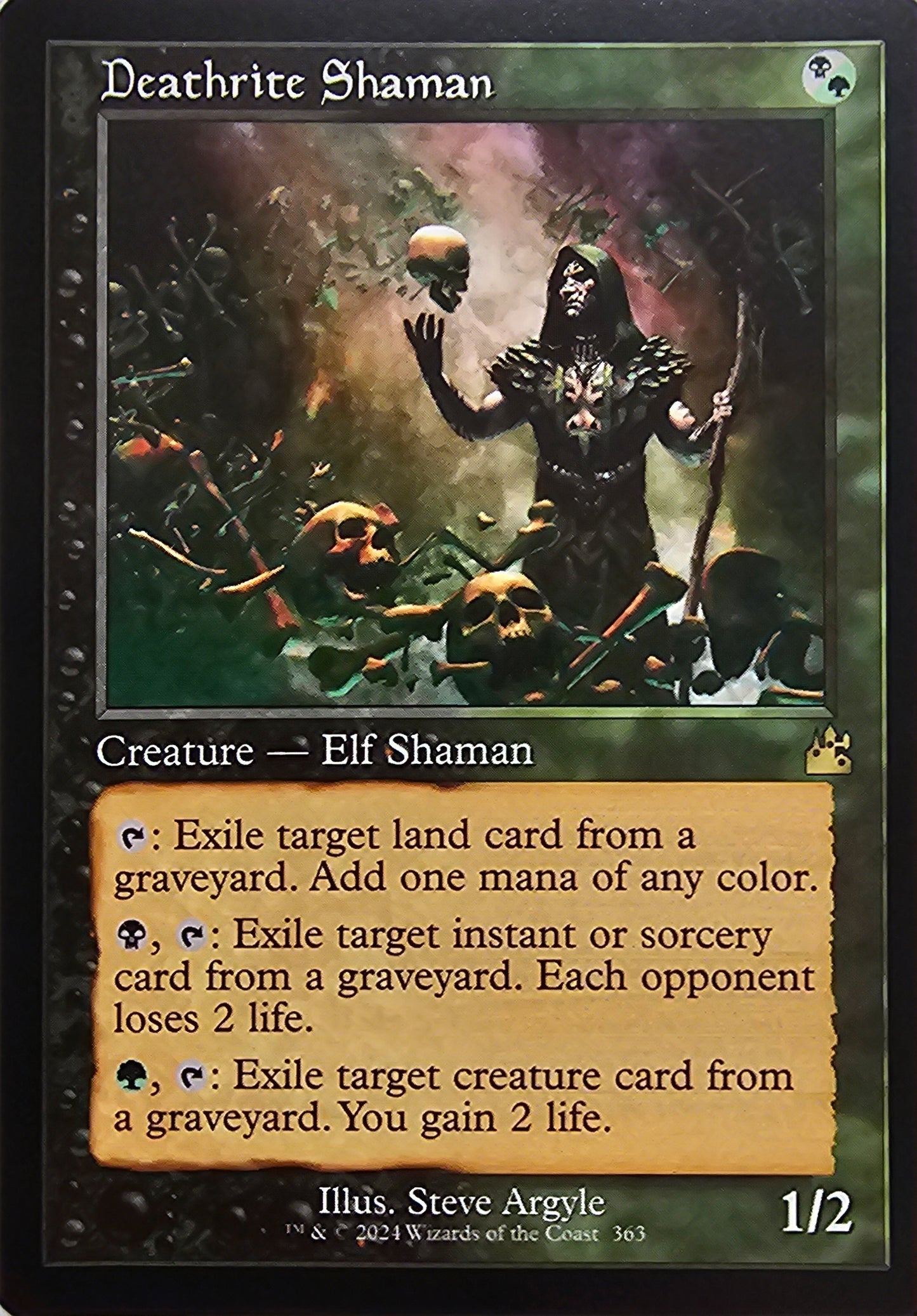 Magic The Gathering Deathrite Shaman (Retro Frame) Single Card