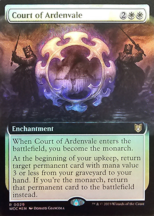 Magic The Gathering Court of Ardenvale (Extended Art) (Foil) Single Card