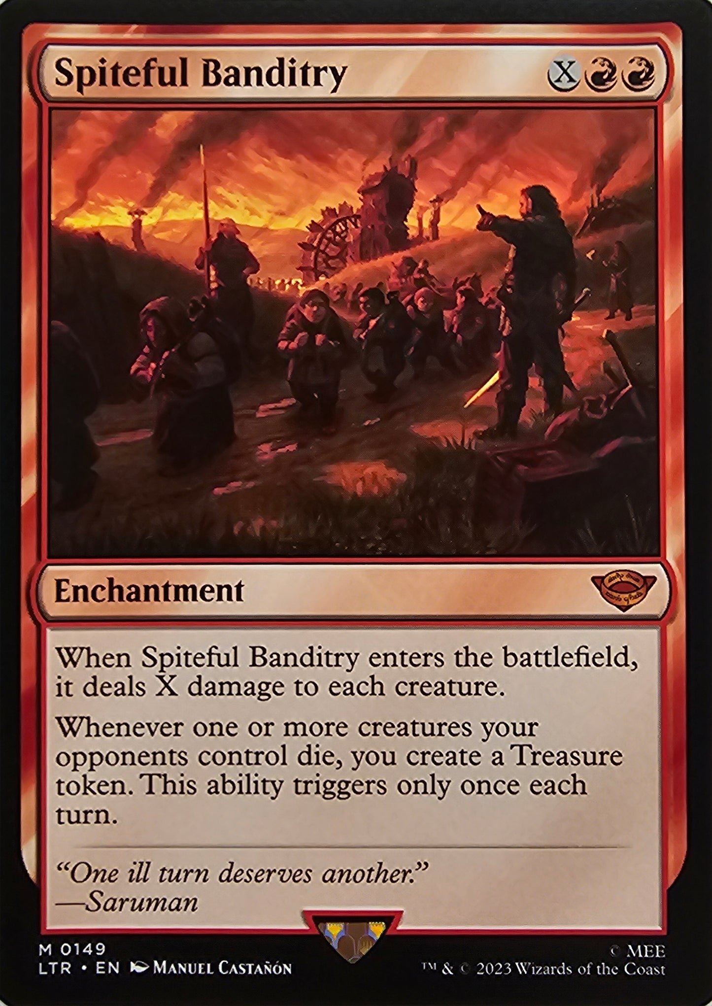 Magic The Gathering Spiteful Banditry Single Card