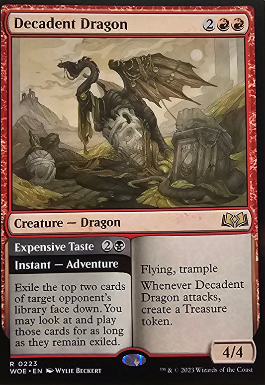 Magic The Gathering Decadent Dragon Single Card