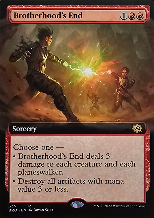 Magic The Gathering Brotherhood's End (Extended Art) Single Card