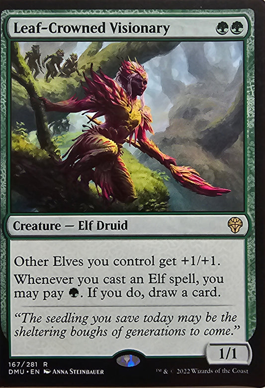 Magic The Gathering Leaf-Crowned Visionary Single Card