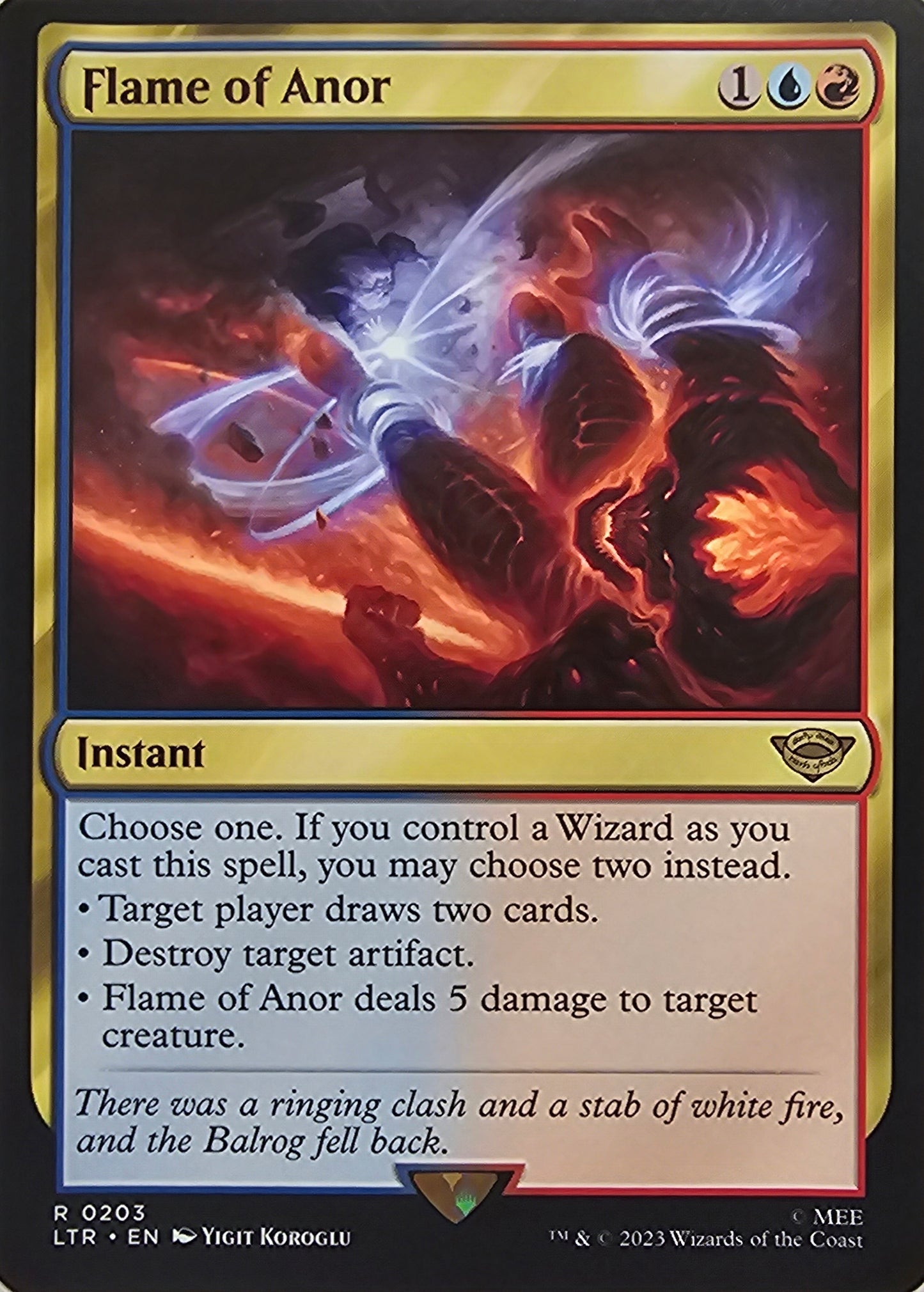 Magic The Gathering Flame of Anor Single Card