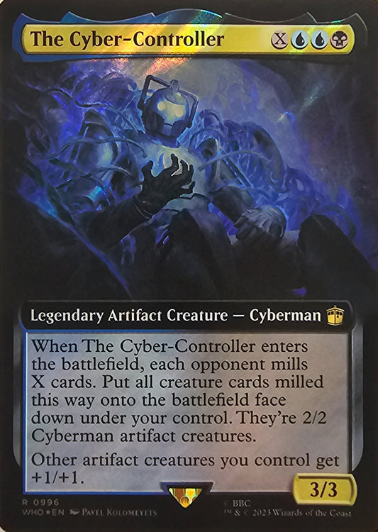 Magic The Gathering The Cyber-Controller (Extended Art) (Surge Foil) Single Card