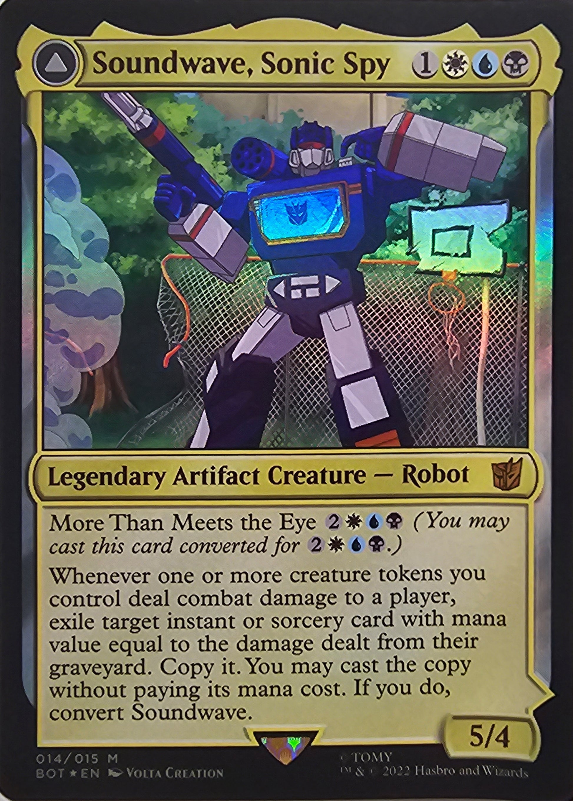 Magic The Gathering Soundwave, Sonic Spy Single Card Unified Cards Magic The Gathering Soundwave, Sonic Spy Single Card Unified Cards