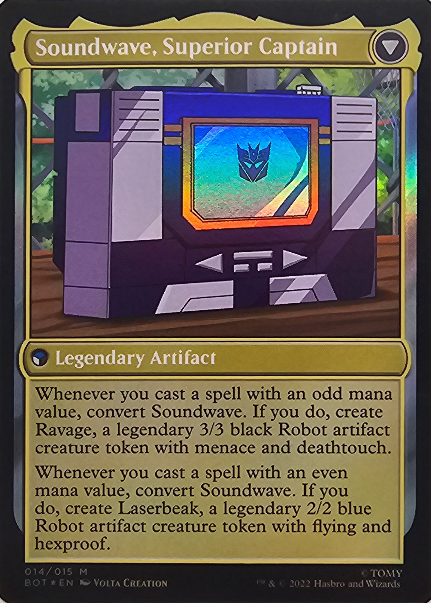 Magic The Gathering Soundwave, Sonic Spy Single Card