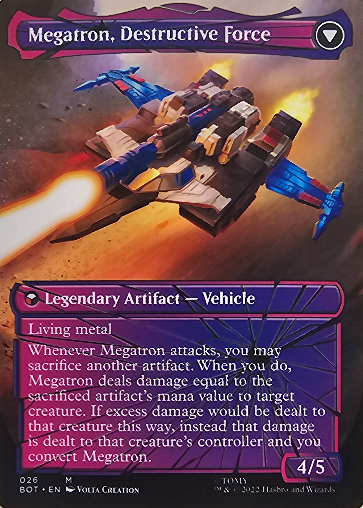 Magic The Gathering Megatron, Tyrant (Shattered Glass) Single Card