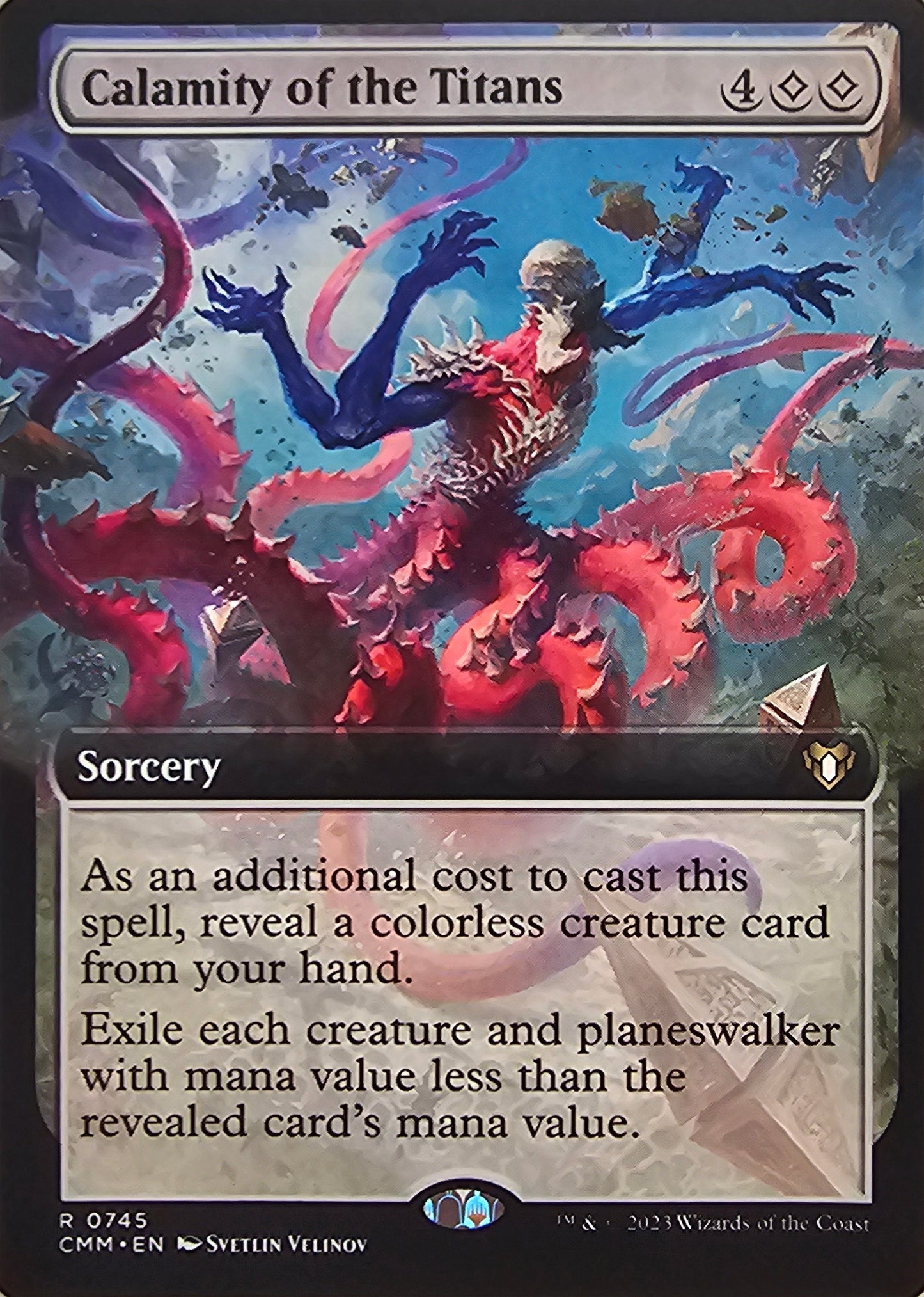 Magic The Gathering Calamity of the Titans (Extended Art) Single Card