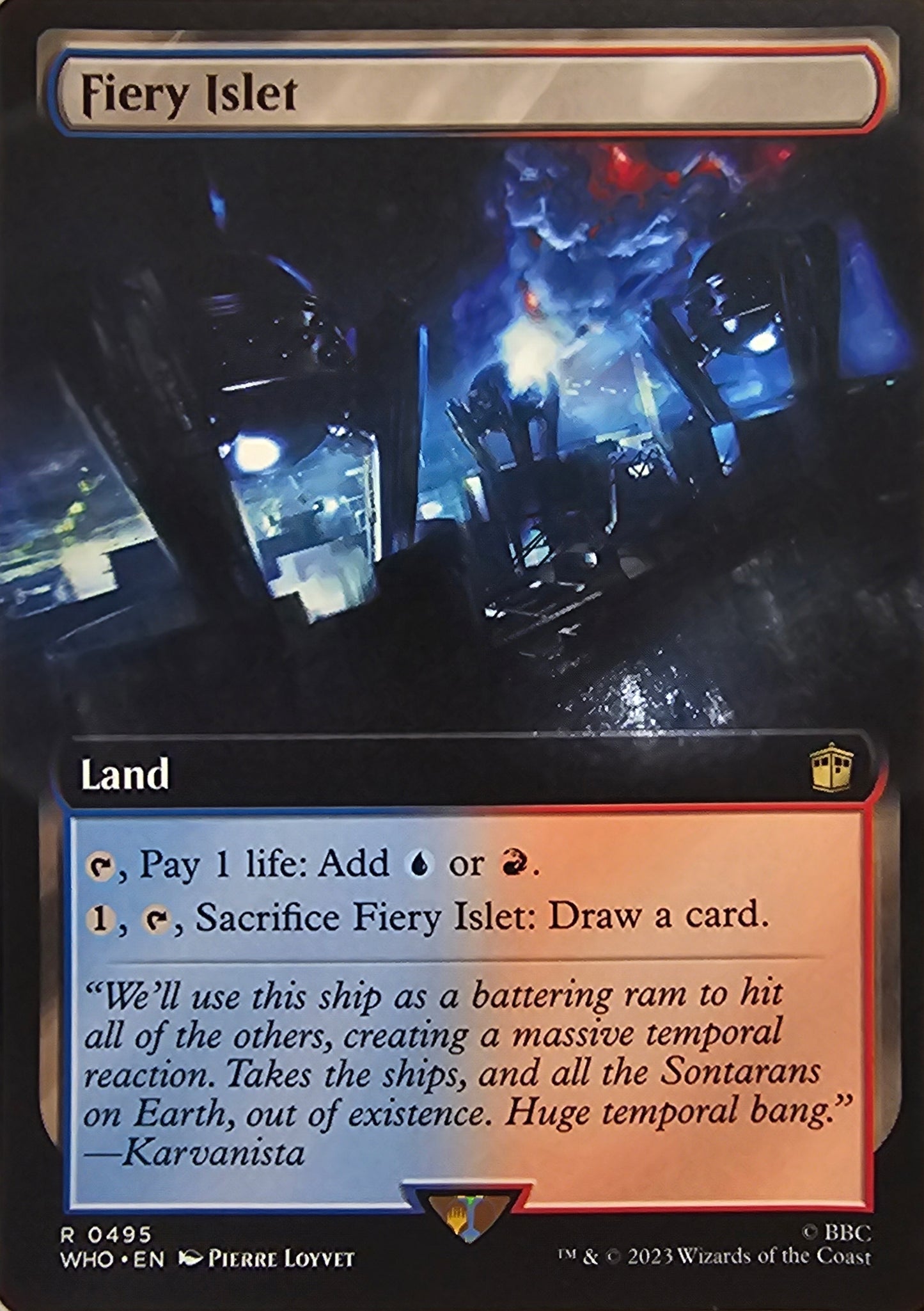 Magic The Gathering Fiery Islet (Extended Art) Single Card