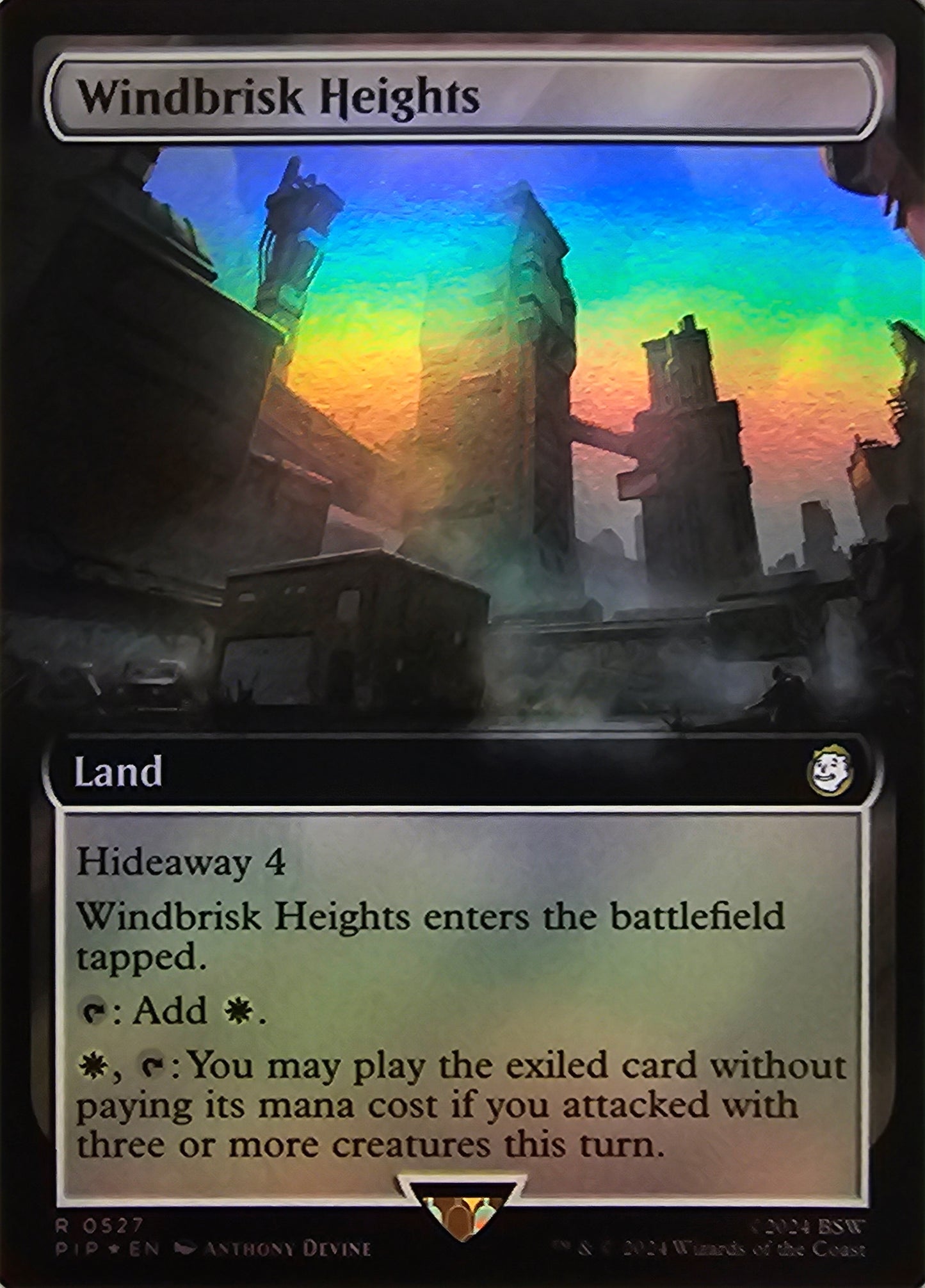 Magic The Gathering Windbrisk Heights (Borderless) (Foil) Single Card