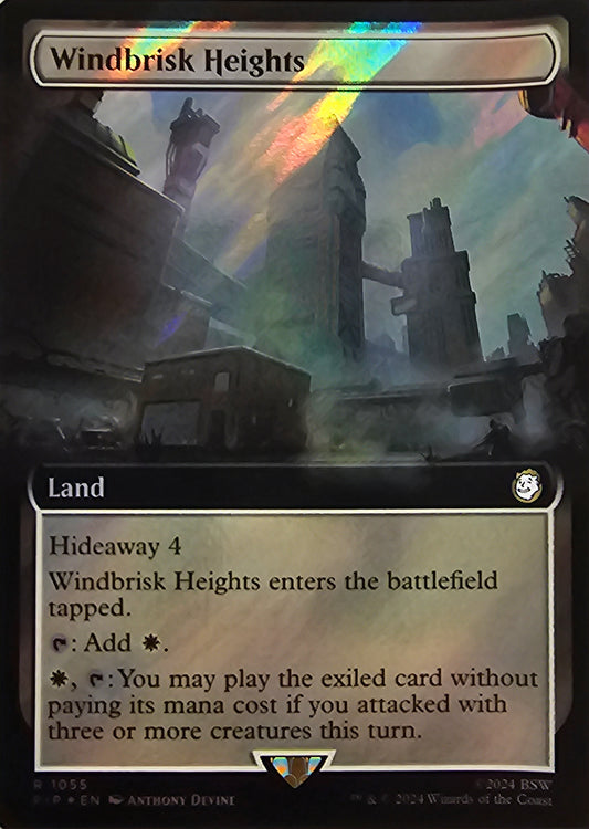 Magic The Gathering Windbrisk Heights (Borderless) (Surge Foil) Single Card