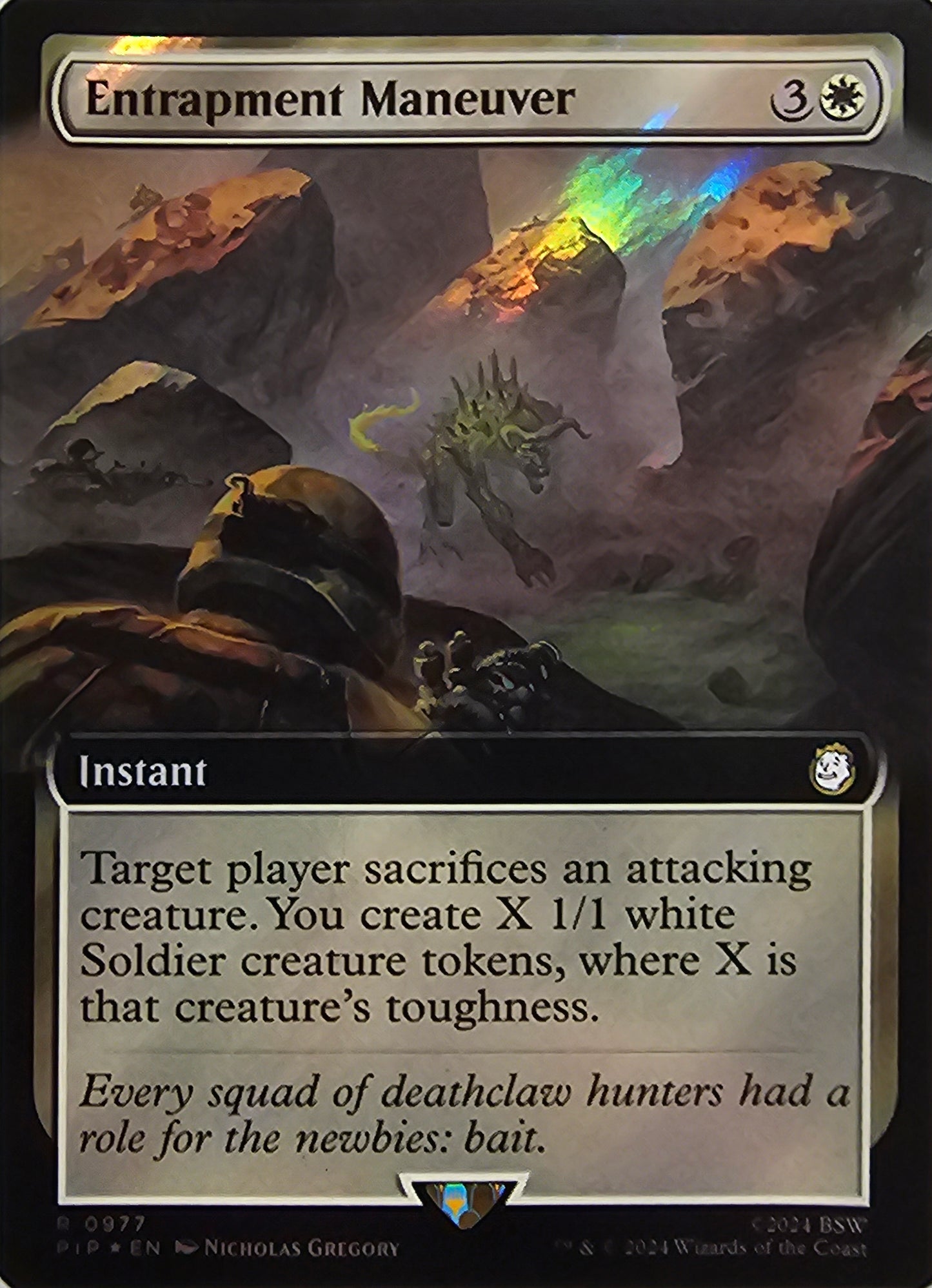 Magic The Gathering Entrapment Maneuver (Borderless) (Surge Foil) Single Card