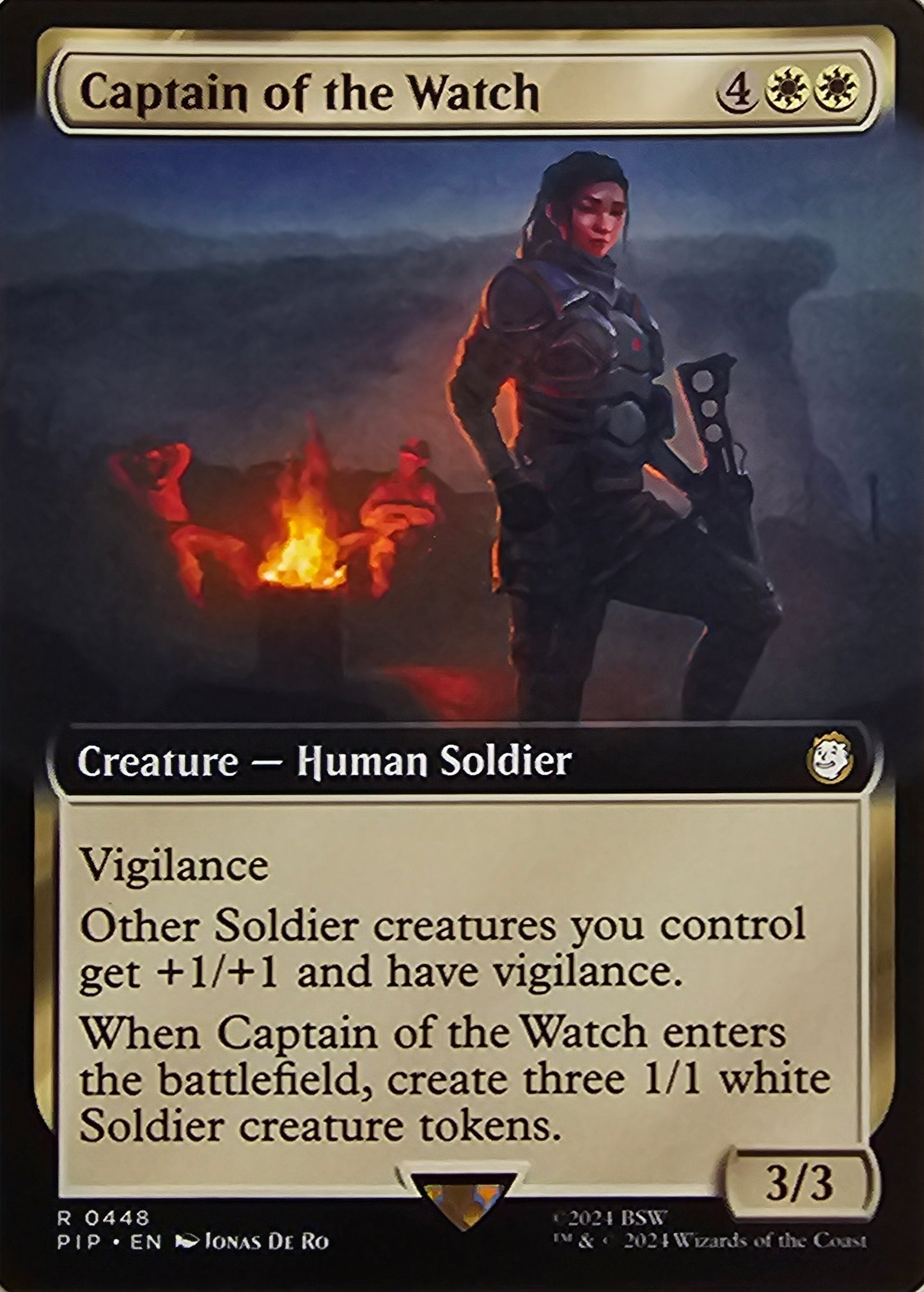 Magic The Gathering Captain of the Watch (Borderless) Single Card