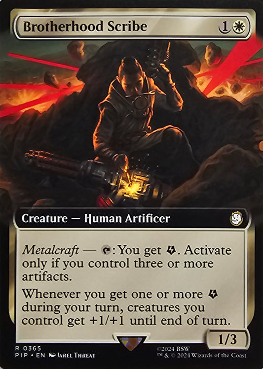 Magic The Gathering Brotherhood Scribe (Borderless) Single Card