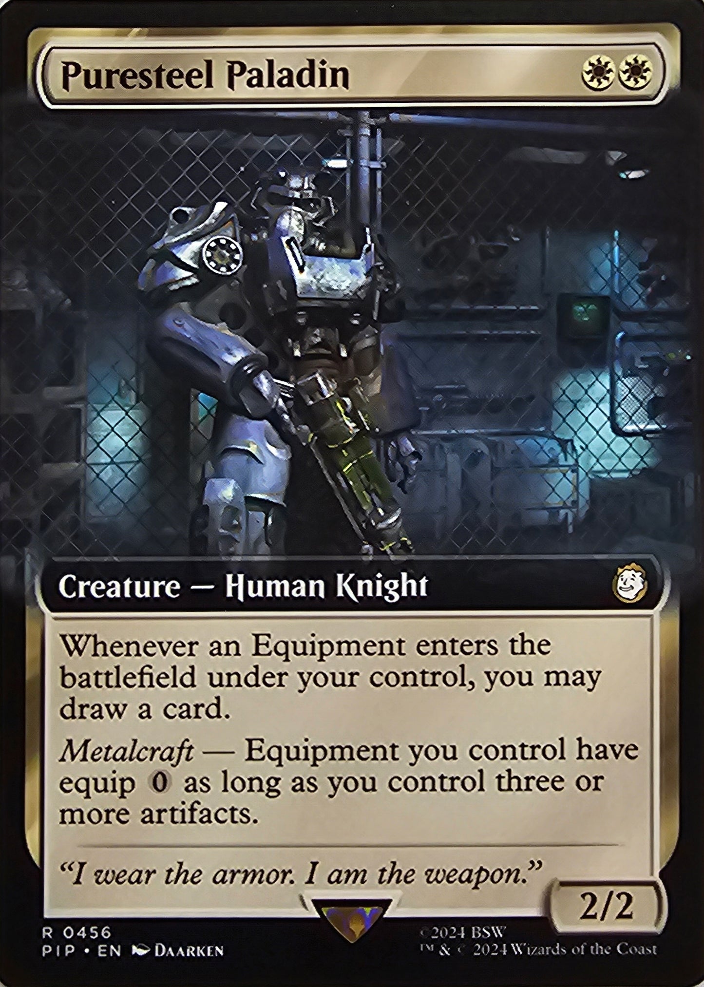 Magic The Gathering Puresteel Paladin (Borderless) Single Card