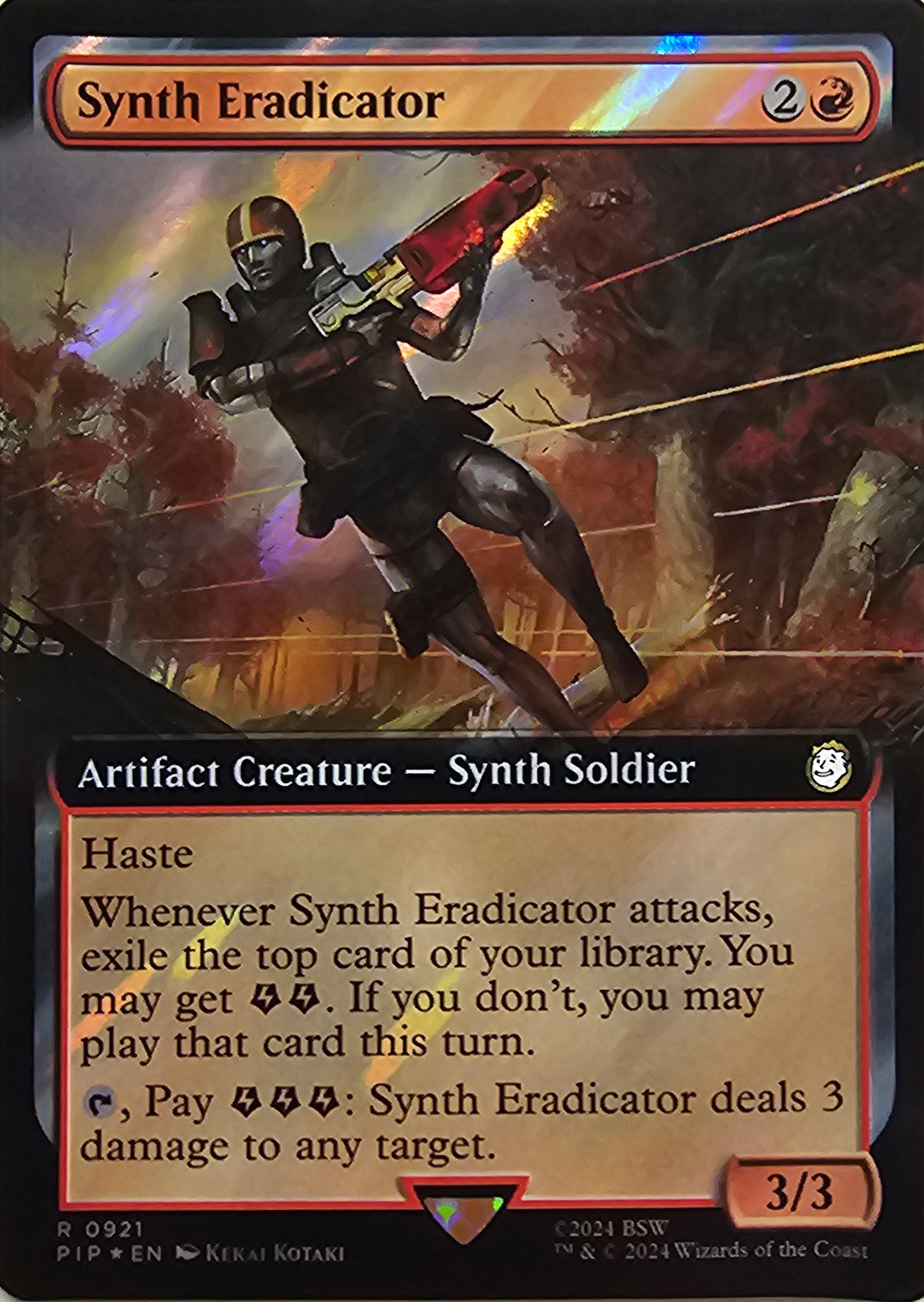 Magic The Gathering Synth Eradicator (Borderless) (Surge Foil) Single Card