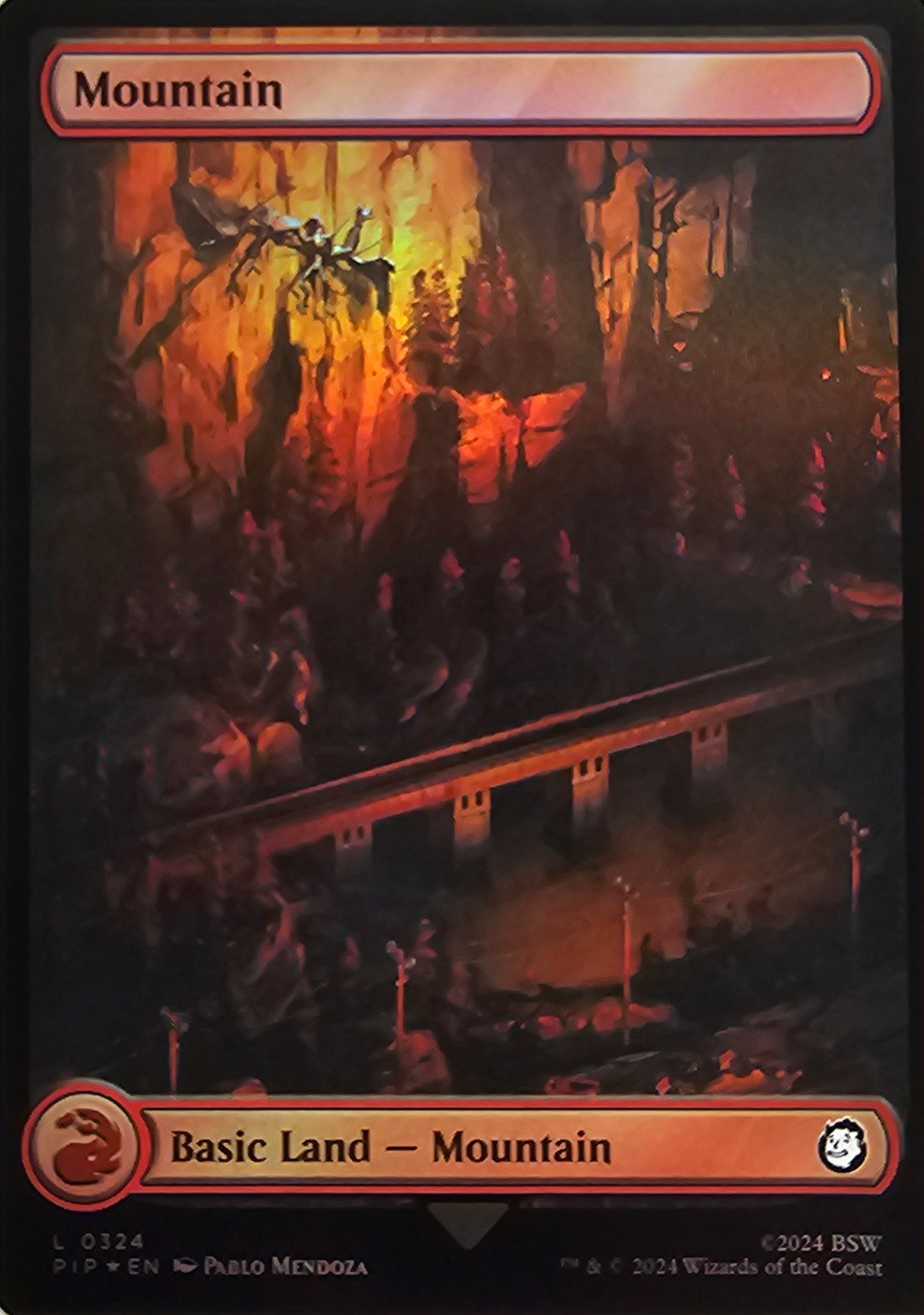 Magic The Gathering Mountain (Foil) (324) Single Card