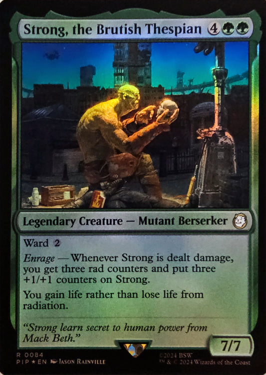 Magic The Gathering Strong, the Brutish Thespian (Foil) Single Card