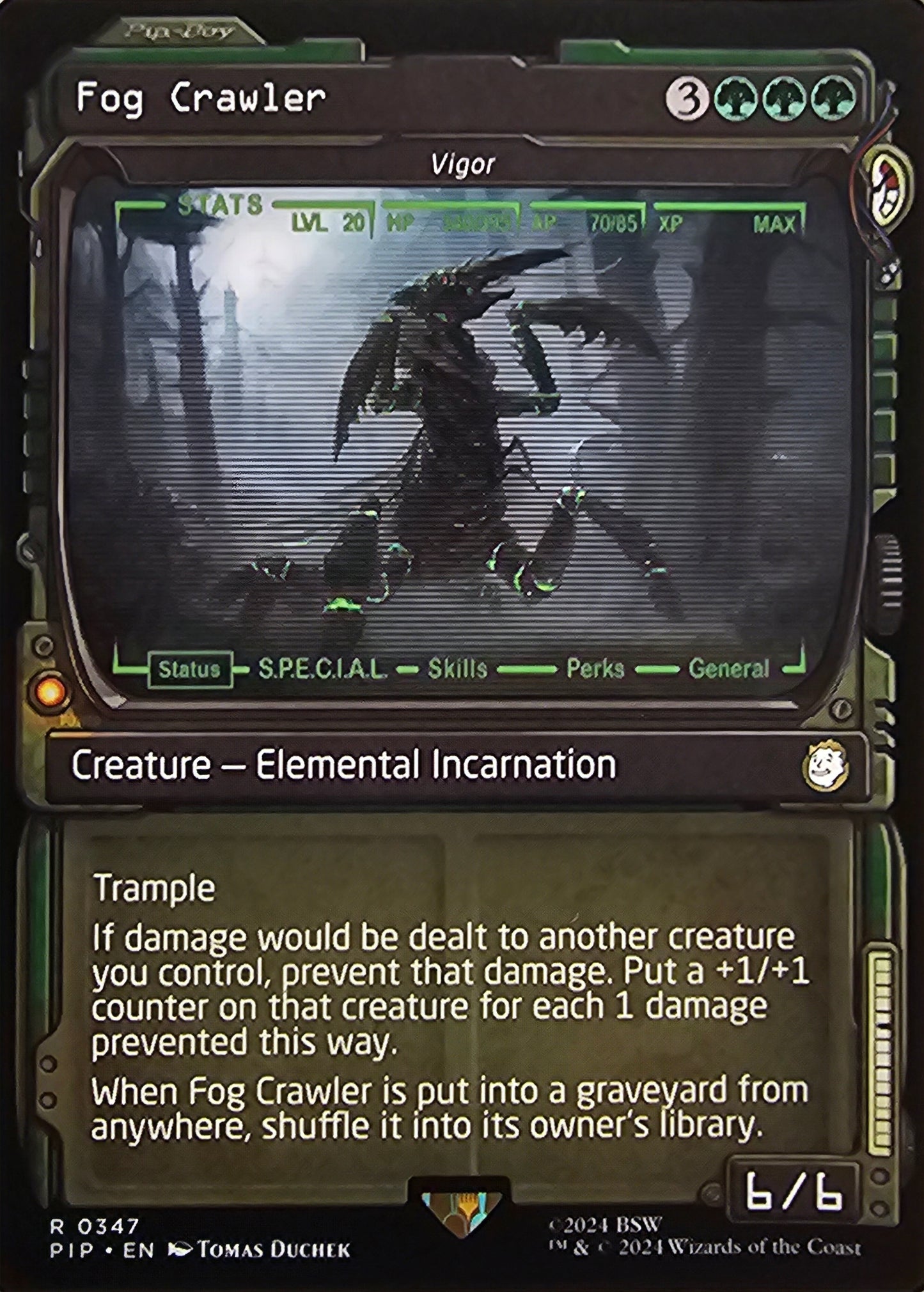 Magic The Gathering Fog Crawler - Vigor (Showcase) Single Card