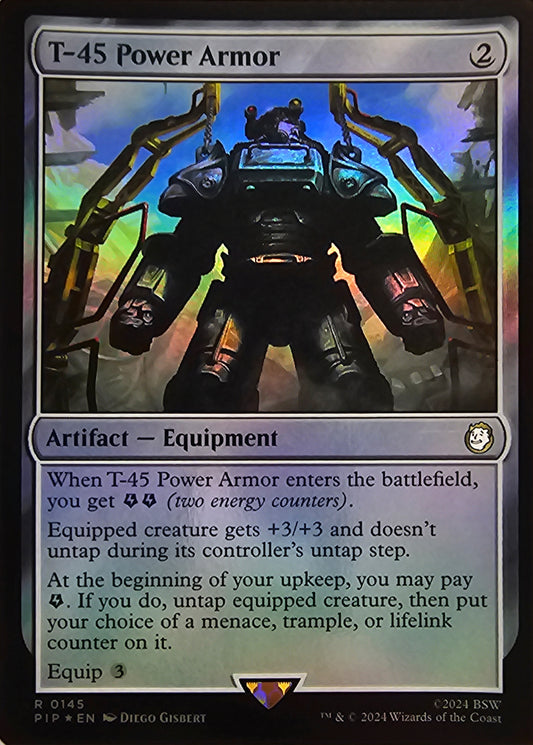 Magic The Gathering T-45 Power Armor (Foil) Single Card