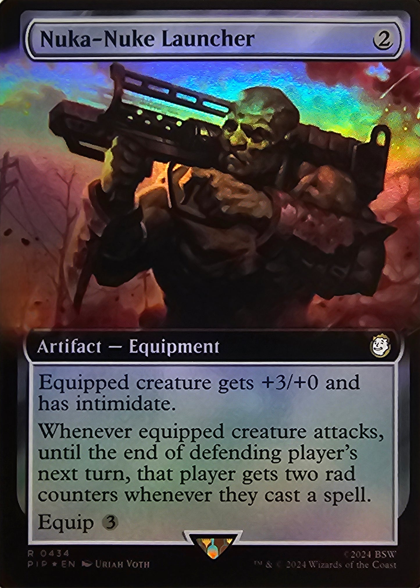 Magic The Gathering Nuka-Nuke Launcher (Borderless) (Foil) Single Card